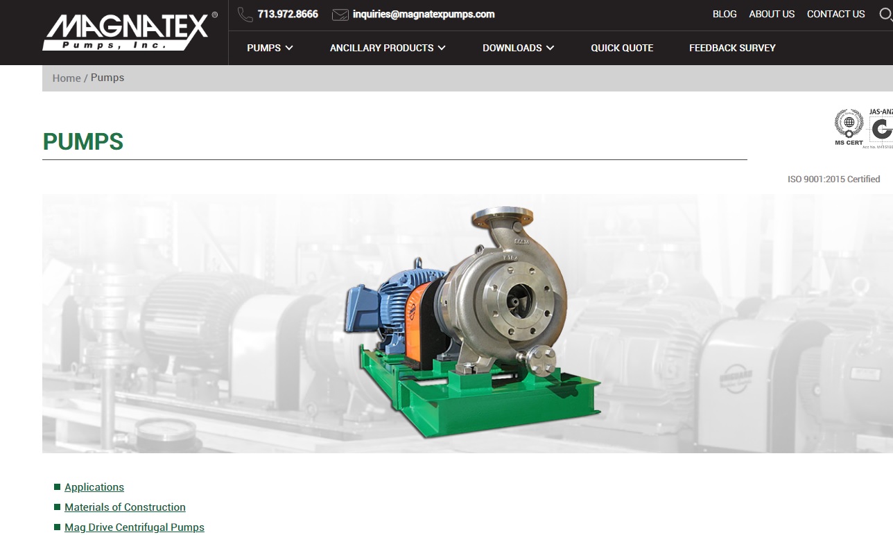 Magnatex® Pumps, Inc.