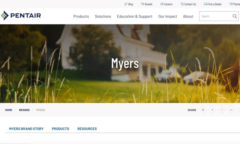 Myers®/Pentair Pump Group