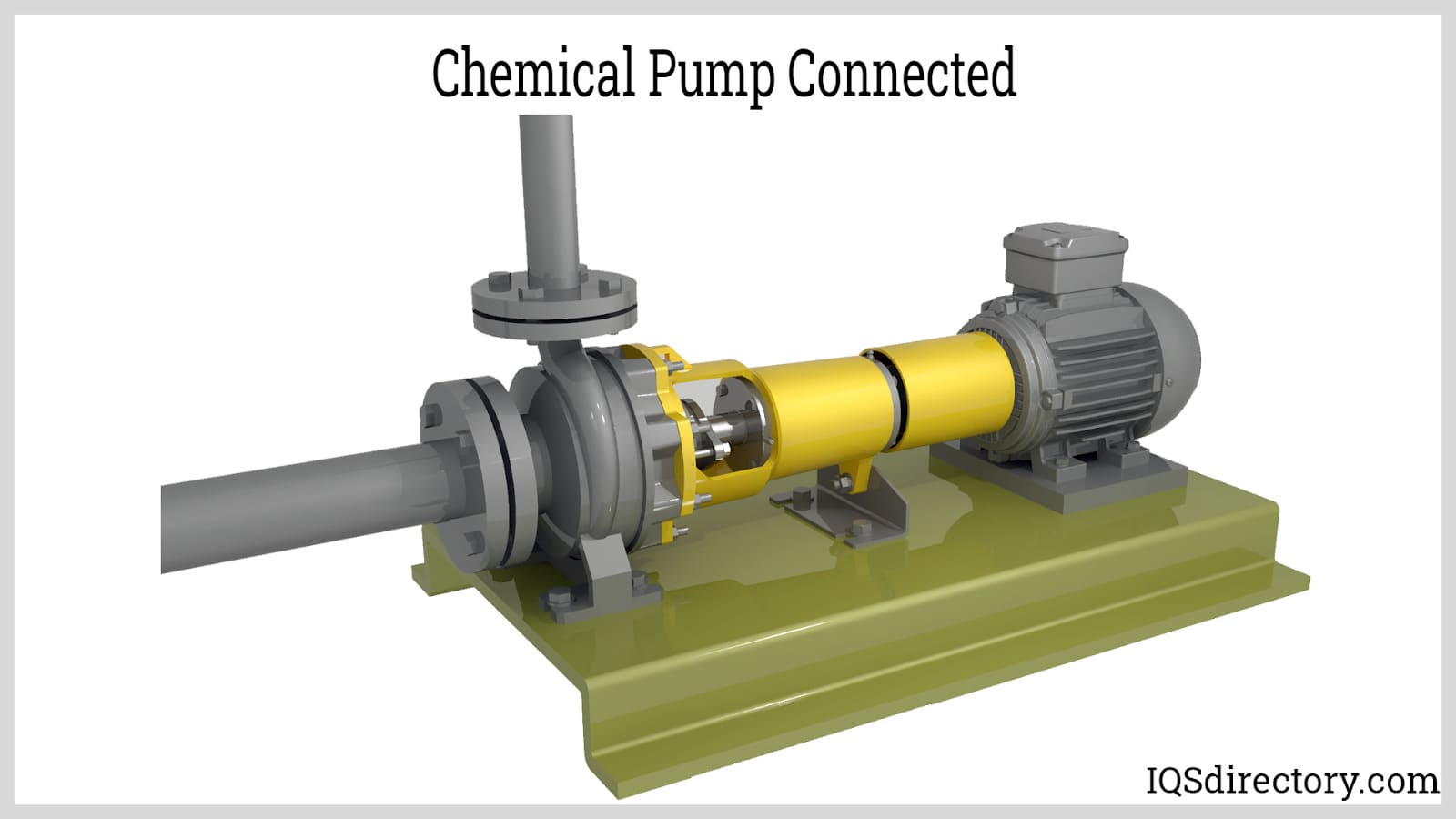 chemical pump connected